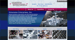 Desktop Screenshot of dimensionenterprises.com