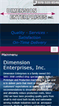 Mobile Screenshot of dimensionenterprises.com